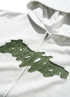 Zip-Thru Hoods|Pullover Hoods>Butter Goods Amplify Zip-Thru Hood, Ash