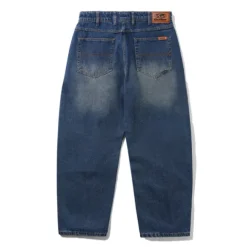 Denim Jeans|Pants>Butter Goods Baggy Denim Jeans, Distressed Indigo