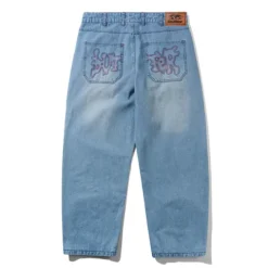 Denim Jeans|Pants>Butter Goods Blotch Denim Jeans, Streaky Blue