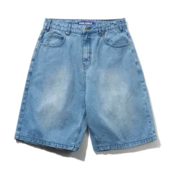 Denim Shorts|Shorts>Butter Goods Blotch Denim Shorts, Streaky Blue