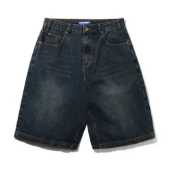 Denim Shorts|Shorts>Butter Goods Blotch Denim Shorts, Streaky Navy