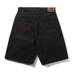 Denim Shorts|Shorts>Butter Goods Blotch Denim Shorts, Streaky Black