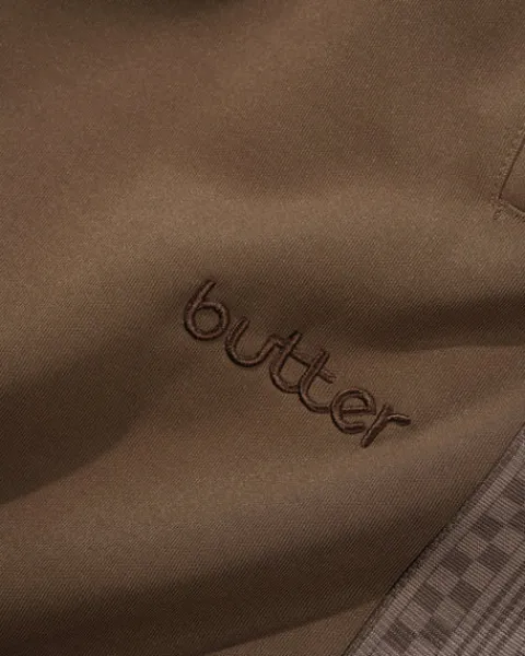 Denim Jeans|Pants>Butter Goods Check Tape Trackpants, Brown