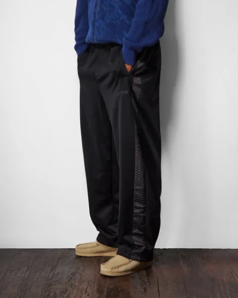 Denim Jeans|Pants>Butter Goods Check Tape Trackpants, Brown