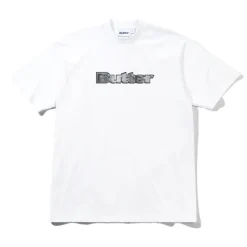 T-Shirts|Pullover Hoods>Butter Goods Chrome Logo Tee, White
