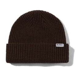 Hats|Beanies>Butter Goods Distressed Waffle Knit Beanie, Washed Bark