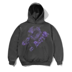 Zip-Thru Hoods|Pullover Hoods>Butter Goods Drill Pullover Hood, Washed Dark Grey
