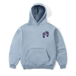 Zip-Thru Hoods|Pullover Hoods>Butter Goods Footprints Pullover Hood, Ice