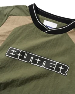 Jackets>Butter Goods Glint Pullover Training Jacket, Sage / Earth