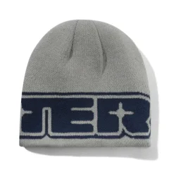 Hats|Beanies>Butter Goods Glint Reversible Skully Beanie, Navy / Grey