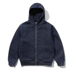 Jackets>Butter Goods Hooded Work Jacket, Rinsed Indigo