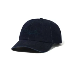 Hats|Beanies>Butter Goods Jive 6 Panel Cap, Rinsed Indigo