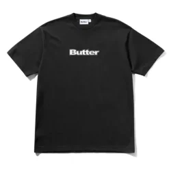 T-Shirts|Pullover Hoods>Butter Goods Logo Tee, Black
