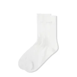 Accessories>Butter Goods Mid-Cut Socks, White