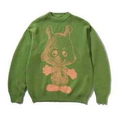Knits>Butter Goods Newcomer Reversible Knit Sweater, Grass
