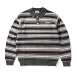 Knits>Butter Goods Ombre Stripe Knit Sweater, Black