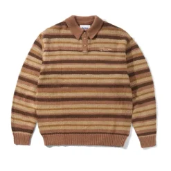 Knits>Butter Goods Ombre Stripe Knit Sweater, Chocolate