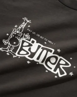 T-Shirts>Butter Goods Pay Up Tee, Charcoal