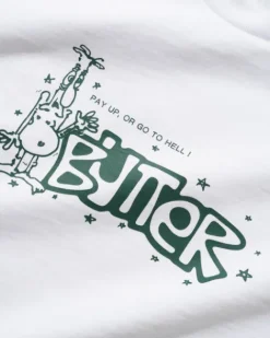 T-Shirts>Butter Goods Pay Up Tee, White
