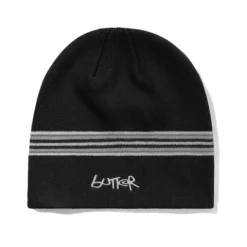 Hats|Beanies>Butter Goods Pier Skully Beanie, Black