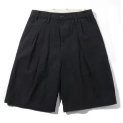 Denim Shorts|Shorts>Butter Goods Pleated Shorts, Washed Black