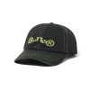 Hats|Beanies>Butter Goods Registered 6 Panel Cap, Washed Black