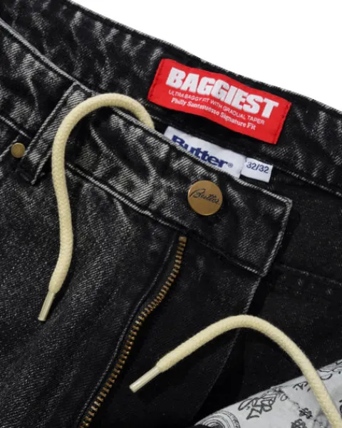 Denim Jeans|Pants>Butter Goods Santosuosso Denim Jeans, Stonewash Black
