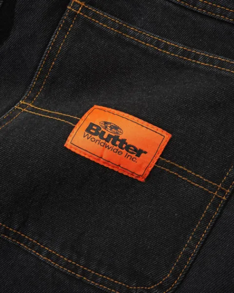 Denim Jeans|Pants>Butter Goods Santosuosso Denim Jeans, Stonewash Black