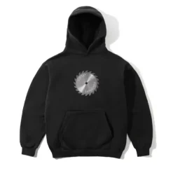 Zip-Thru Hoods|Pullover Hoods>Butter Goods Saw Blade Pullover Hood, Black