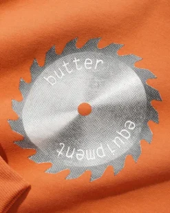 Zip-Thru Hoods|Pullover Hoods>Butter Goods Saw Blade Pullover Hood, Rust