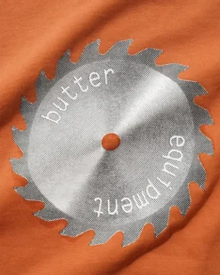 T-Shirts>Butter Goods Saw Blade Tee, Rust