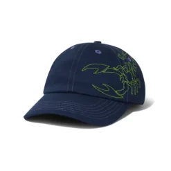 Hats|Beanies>Butter Goods Scorpion 6 Panel Cap, Navy