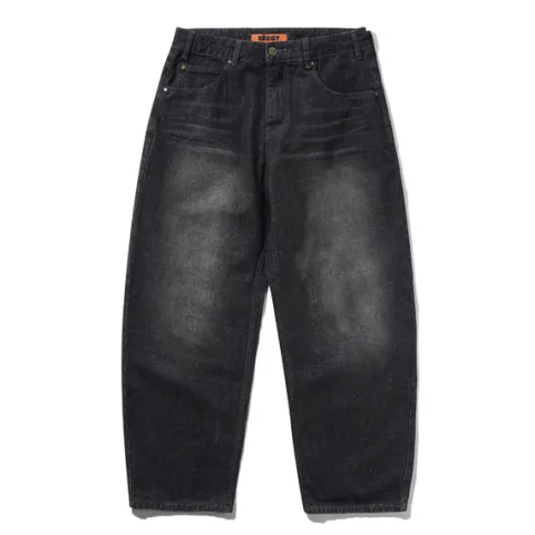 Denim Jeans|Pants>Butter Goods Scorpion Stitch Denim Jeans, Slub Black
