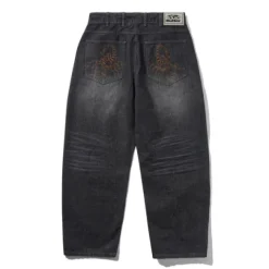 Denim Jeans|Pants>Butter Goods Scorpion Stitch Denim Jeans, Slub Black