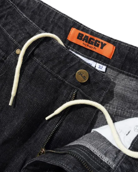 Denim Jeans|Pants>Butter Goods Scorpion Stitch Denim Jeans, Slub Black