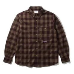 Shirts| Shirts>Butter Goods Sirocco Shirt, Plum / Taupe