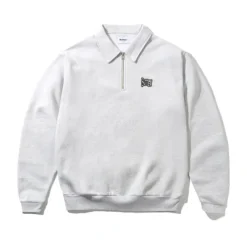 Knits>Butter Goods Sketch 1/4 Zip Sweater, Ash