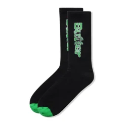 Accessories>Butter Goods Smashed Logo Socks, Black