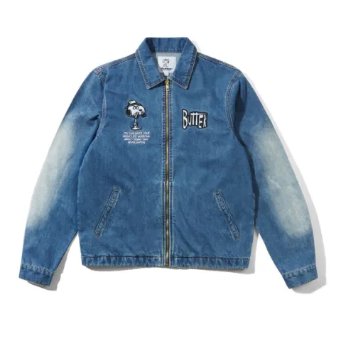 Jackets>Butter Goods Spike Jacket, Distressed Indigo