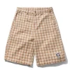 Denim Shorts|Shorts>Butter Goods Spike Work Shorts, Sandstone Plaid