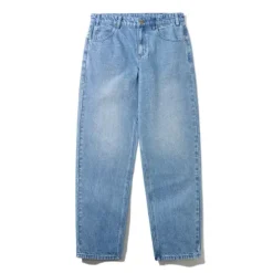 Denim Jeans|Pants>Butter Goods Straight Leg Denim Jeans, Distressed Indigo