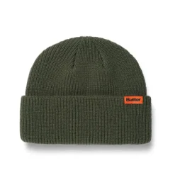 Hats|Beanies>Butter Goods Tall Wharfie Beanie, Army