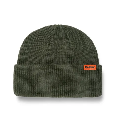 Hats|Beanies>Butter Goods Tall Wharfie Beanie, Army