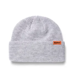 Hats|Beanies>Butter Goods Tall Wharfie Beanie, Ash