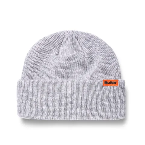 Hats|Beanies>Butter Goods Tall Wharfie Beanie, Ash