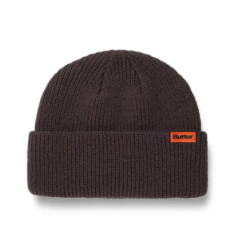 Hats|Beanies>Butter Goods Tall Wharfie Beanie, Chocolate