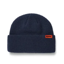 Hats|Beanies>Butter Goods Tall Wharfie Beanie, Navy