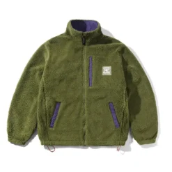 Jackets>Butter Goods Terrain Highpile Jacket, Moss