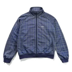 Jackets>Butter Goods Tricot Jacket, Navy Plaid