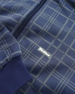 Jackets>Butter Goods Tricot Jacket, Navy Plaid